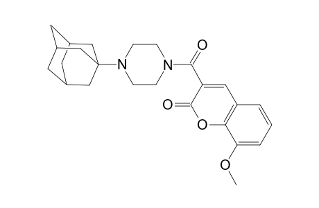 3-[4-(1-adamantyl)piperazin-1-yl]carbonyl-8-methoxy-chromen-2-one