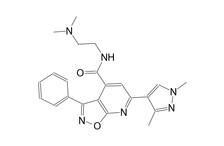 isoxazolo[5,4-b]pyridine-4-carboxamide, N-[2-(dimethylamino)ethyl]-6-(1,3-dimethyl-1H-pyrazol-4-yl)-3-phenyl-