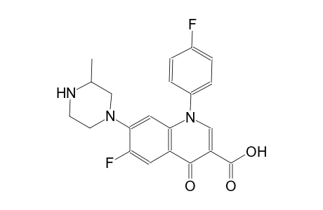 6-fluoro-1-(4-fluorophenyl)-7-(3-methyl-1-piperazinyl)-4-oxo-1,4-dihydro-3-quinolinecarboxylic acid