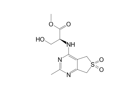 Methyl L-N-(2-methyl-6,6-dioxo-5,7-dihydrothieno[3,4-d]pyrimidin-4-yl)serinate