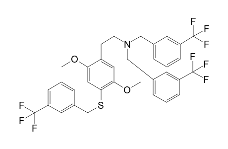 N,N-Bis(3-trifluoromethylbenzyl)-2,5-dimethoxy-4-(3-trifluoromethylbenzylthio)phenethanamine
