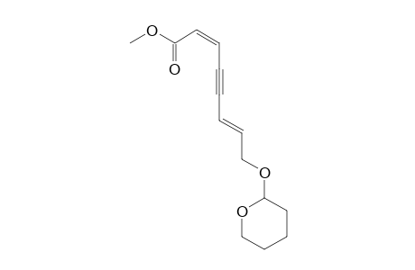 Methyl (2Z,6E)-8-tetrahydropyranyloxy-2,6-octadien-4-ynoate