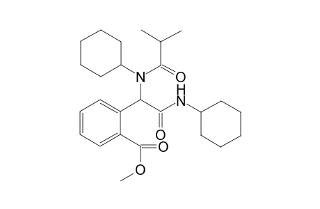 Methyl 2-(2-(cyclohexylamino)-1-(N-cyclohexyl isobutyramido)-2-oxoethyl)benzoate