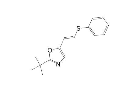 2-(t-Butyl)-5-[2-(phenylthio)vinyl]-1,3-oxazole