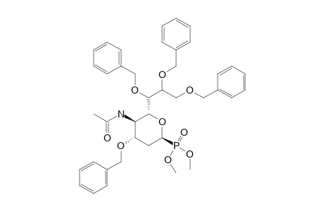 DIMETHYL-(4-ACETAMIDO-3,6,7,8-TETRA-O-BENZYL-2,4-DIDEOXY-D-GLYCERO-BETA-D-GALACTOOCTOPYRANOSYL)-PHOSPHONATE