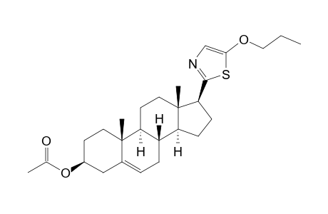 3-.beta.-(Acetoxy)-17-.beta.-(5'-propoxy-2'-thiazolyl)androst-5-ene