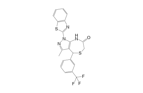1H-pyrazolo[3,4-e][1,4]thiazepin-7(6H)-one, 1-(2-benzothiazolyl)-4,8-dihydro-3-methyl-4-[3-(trifluoromethyl)phenyl]-