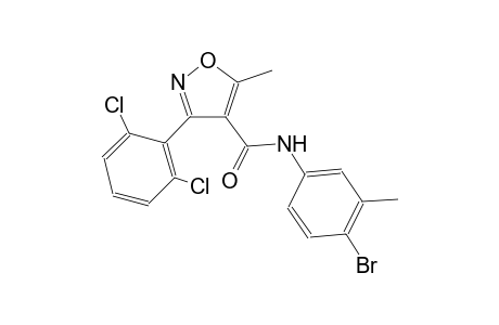 N-(4-bromo-3-methylphenyl)-3-(2,6-dichlorophenyl)-5-methyl-4-isoxazolecarboxamide