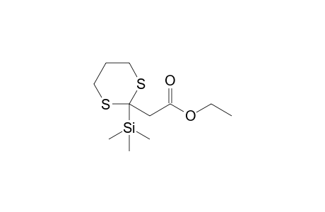 Ethyl (2-trimethylsilyl-1,3-dithian-2-yl)acetate