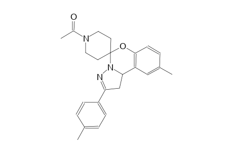 1-(9-methyl-2-(p-tolyl)-1,10b-dihydrospiro[benzo[e]pyrazolo[1,5-c][1,3]oxazine-5,4'-piperidin]-1'-yl)ethanone