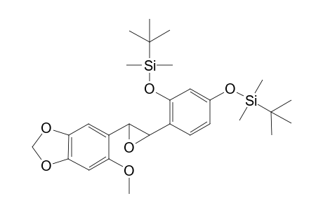 1-(2-Methoxy-4,5-methylenedioxyphenyl)-2-(2,4-di-O-tert-butyldimethylsiloxyphenyl)ethene Oxide