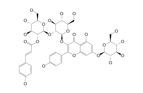 KAEMPFEROL-3-O-BETA-D-[2E-PARA-COUMAROYL-BETA-D-GLUCOPYRANOSYL-(1->2)-GLUCOPYRANOSIDE]-7-O-BETA-D-GLUCOPYRANOSIDE