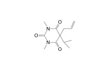 2,4,6(1H,3H,5H)-Pyrimidinetrione, 1,3-dimethyl-5-(1-methylethyl)-5-(2-propenyl)-