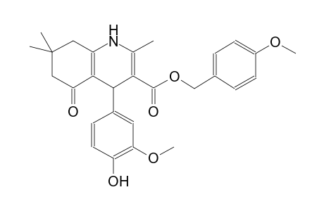 3-quinolinecarboxylic acid, 1,4,5,6,7,8-hexahydro-4-(4-hydroxy-3-methoxyphenyl)-2,7,7-trimethyl-5-oxo-, (4-methoxyphenyl)methyl ester