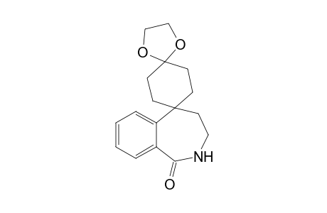 3,4-Dihydrodispiro[benzo[c]azepine-5,1'-cyclohexane-4',2"-[1,3]dioxolan]-1(2H)-one