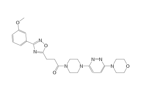 morpholine, 4-[6-[4-[3-[3-(3-methoxyphenyl)-1,2,4-oxadiazol-5-yl]-1-oxopropyl]-1-piperazinyl]-3-pyridazinyl]-