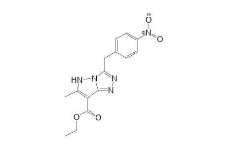 5H-pyrazolo[5,1-c]-1,2,4-triazole-7-carboxylic acid, 6-methyl-3-[(4-nitrophenyl)methyl]-, ethyl ester