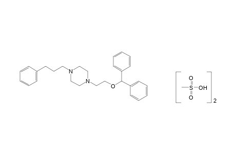 1-[2-(diphenylmethoxy)ethyl]-4-(3-phenylpropyl)piperazine, dimethanesulfonate