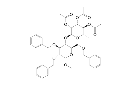 METHYL-2,3,6-TRI-O-BENZYL-4-O-(2,3,4-TRI-O-ACETYL-ALPHA-L-RHAMNOPYRANOSYL)-ALPHA-D-GLUCOPYRANOSIDE