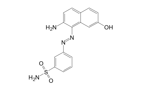 Benzenesulfonamide, 3-[2-(2-amino-7-hydroxy-1-naphthalenyl)diazenyl]-