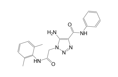 5-amino-1-[2-(2,6-dimethylanilino)-2-oxoethyl]-N-phenyl-1H-1,2,3-triazole-4-carboxamide