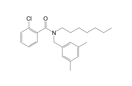 Benzamide, 2-chloro-N-(3,5-dimethylbenzyl)-N-heptyl-