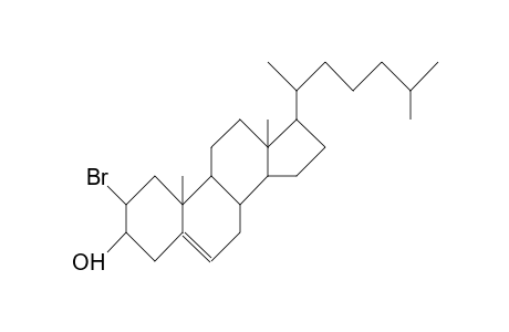 2a-Bromo-5-cholesten-3a-ol