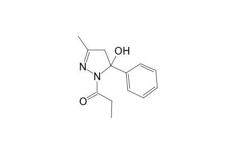 3-Methyl-5-phenyl-1-propionyl-4,5-dihydro-1H-pyrazol-5-ol