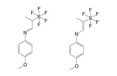 N-(2-PENTAFLUOROSULFANYL-PROPYLIDENE)-4-METHOXYBENZENAMINE/ENAMINE