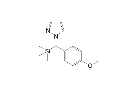1-[(4-Methoxyphenyl)(trimethylsilyl)methyl]-1H-pyrazole