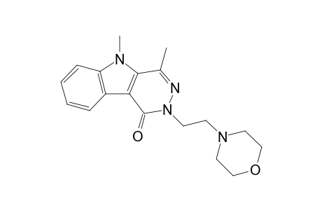 4,5-Dimethyl-2-(2-morpholinoethyl)-2,5-dihydro-1H-pyridazino[4,5-b]indol-1-one