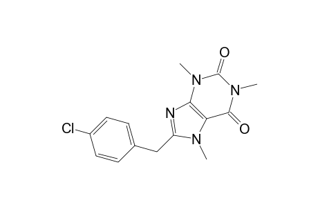 8-(4-Chlorobenzyl)-3,7-dihydro-1,3,7-trimethyl-1H-purin-2,6-dione
