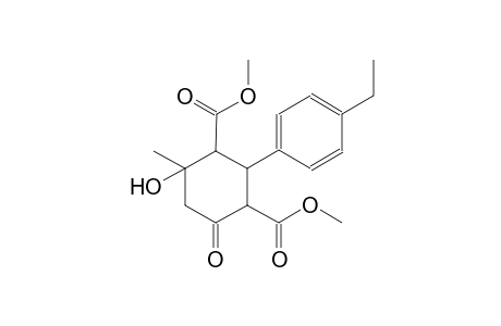 dimethyl 2-(4-ethylphenyl)-4-hydroxy-4-methyl-6-oxo-1,3-cyclohexanedicarboxylate