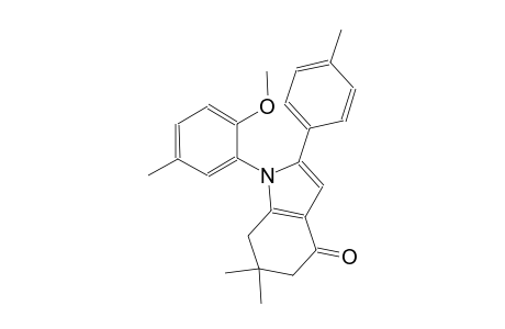 4H-indol-4-one, 1,5,6,7-tetrahydro-1-(2-methoxy-5-methylphenyl)-6,6-dimethyl-2-(4-methylphenyl)-