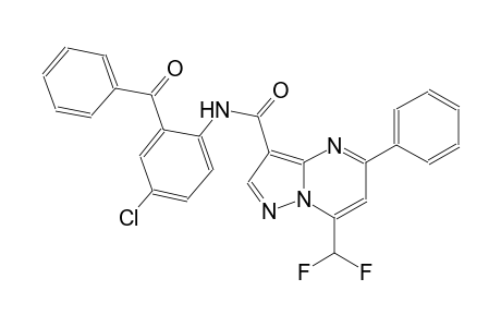 N-(2-benzoyl-4-chlorophenyl)-7-(difluoromethyl)-5-phenylpyrazolo[1,5-a]pyrimidine-3-carboxamide