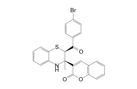 cis-3-[2-(4-Bromobenzoyl)-3,4-dihydro-3-methyl-2H-1,4-benzothiazin-3-yl]-2H-1-benzopyran-2-one