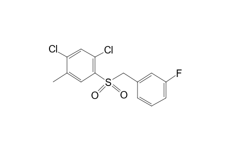 1,5-Dichloro-2-((3-fluorobenzyl)sulfonyl)-4-methylbenzene