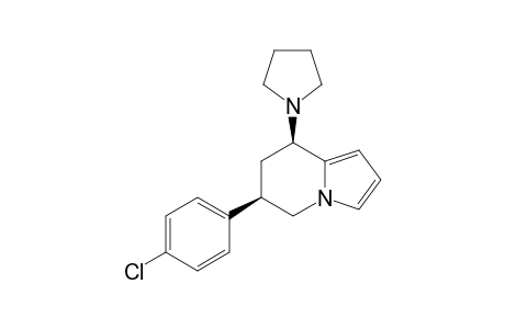 cis-6-(4-CHLORO-PHENYL)-8-(PYRROLIDIN-1-YL)-5,6,7,8-TETRAHYDRO-INDOLIZINE