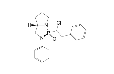 (1S,3aS)-1-((R)-1-Chloro-2-phenyl-ethyl)-2-phenyl-hexahydro-pyrrolo[1,2-c][1,3,2]diazaphopsphole 1-oxide