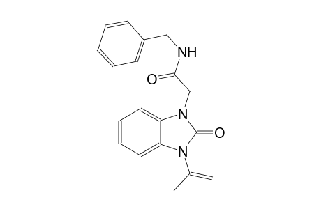 1H-benzimidazole-1-acetamide, 2,3-dihydro-3-(1-methylethenyl)-2-oxo-N-(phenylmethyl)-