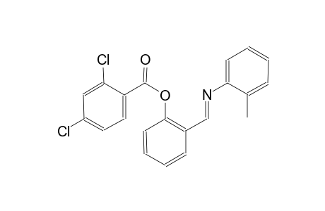 benzoic acid, 2,4-dichloro-, 2-[(E)-[(2-methylphenyl)imino]methyl]phenyl ester