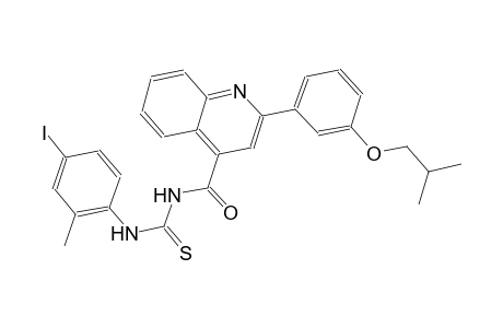 N-(4-iodo-2-methylphenyl)-N'-{[2-(3-isobutoxyphenyl)-4-quinolinyl]carbonyl}thiourea