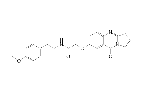acetamide, N-[2-(4-methoxyphenyl)ethyl]-2-[(1,2,3,9-tetrahydro-9-oxopyrrolo[2,1-b]quinazolin-7-yl)oxy]-