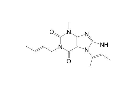 1H-imidazo[2,1-f]purine-2,4(3H,8H)-dione, 3-[(2E)-2-butenyl]-1,6,7-trimethyl-