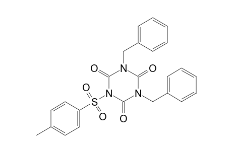 1,3-dibenzyl-5-(p-tolylsulfonyl)-s-triazine-2,4,6(1H,3H,5H)-trione