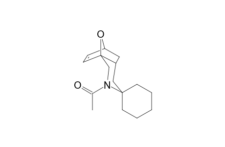 Ethanone, 1-(4-cyclohexyl-4-spiro-cyclohexane-11-oxa-3-azatricyclo[6.2.1.0(1,6)]undec-9-en-3-yl)-