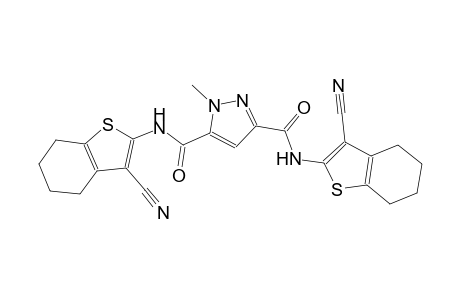 1H-pyrazole-3,5-dicarboxamide, N~3~,N~5~-bis(3-cyano-4,5,6,7-tetrahydrobenzo[b]thien-2-yl)-1-methyl-