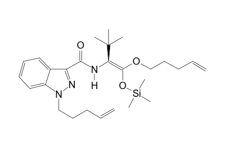 N-((1Z)-3,3-dimethyl-1-(pent-4-en-1-yloxy)-1-((trimethylsilyl)oxy)but-1-en-2-yl)-1-(pent-4-en-1-yl)-1H-\rindazole-3-carboxamide
