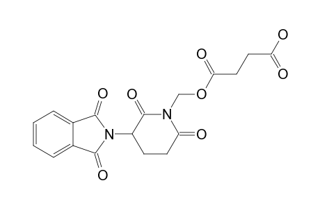 SUCCINIC-ACID-MONO-[3-(1,3-DIHYDRO-1,3-DIOXO-2H-ISOINDOLE-2-YL)-2,6-DIOXO-PIPERIDINE-1-YL-METHYL]-ESTER