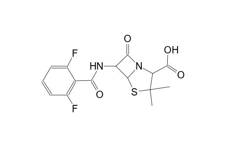 6-[(2,6-difluorobenzoyl)amino]-3,3-dimethyl-7-oxo-4-thia-1-azabicyclo[3.2.0]heptane-2-carboxylic acid